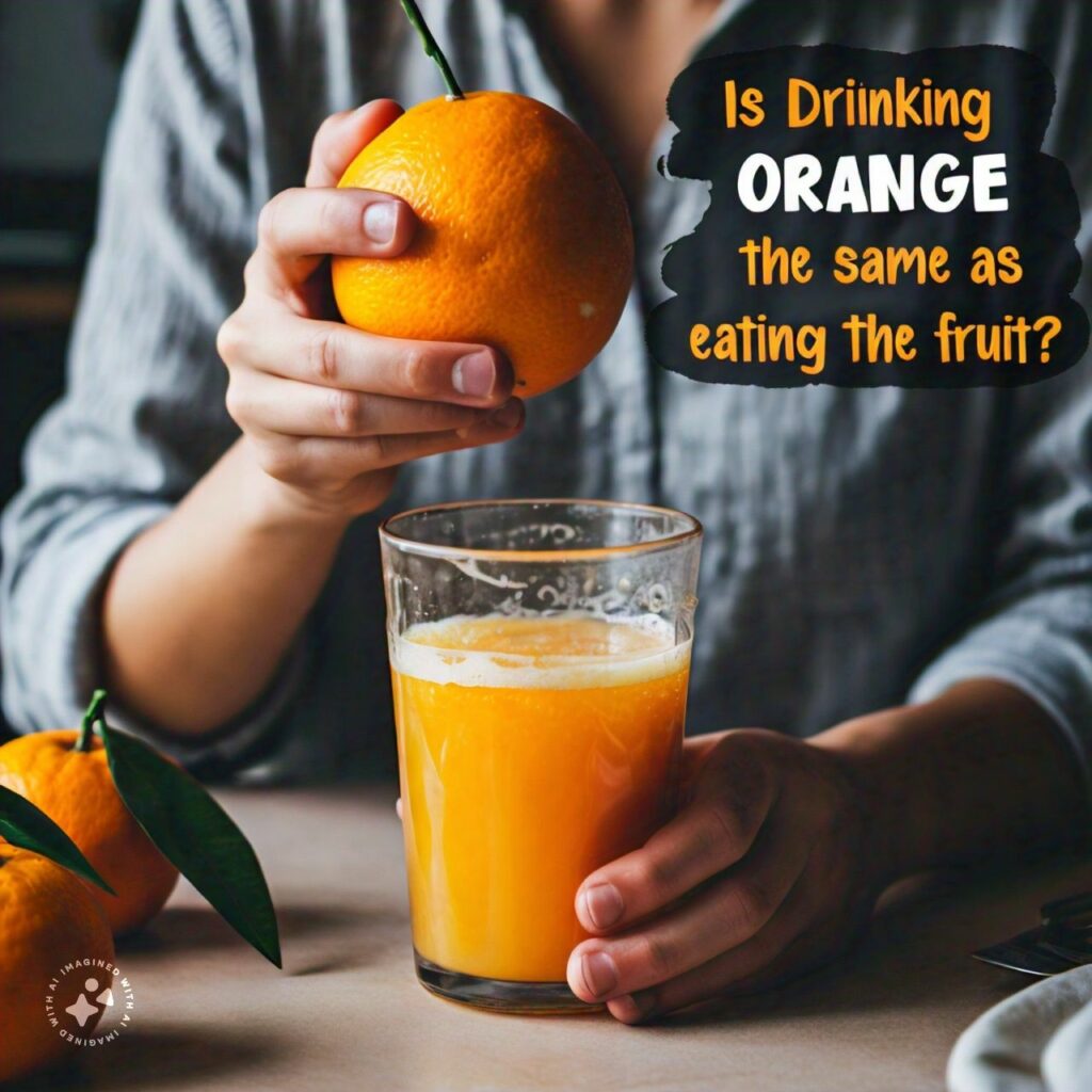 Is Drinking Orange Juice the Same as Eating the Fruit?