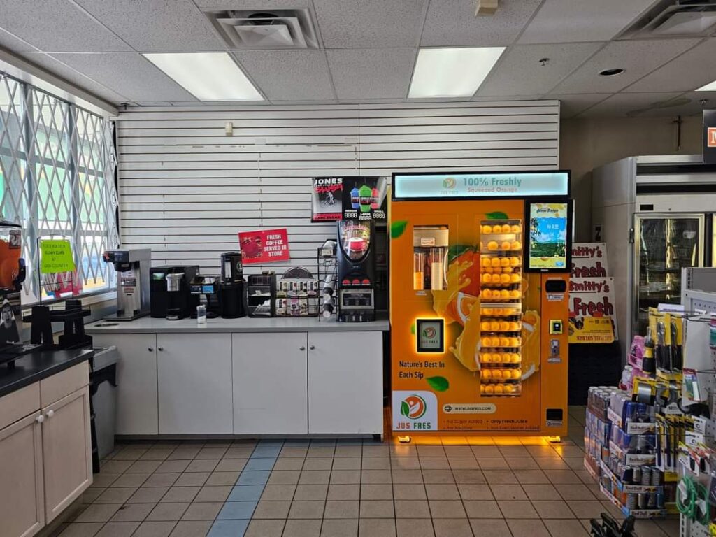 4. Where to find fresh orange juice vending machines in Vancouver